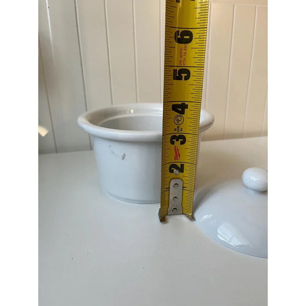 VTG Dansk Cafe Blanc Lidded Dish, Crock, Sugar Dish, Fondu Pot